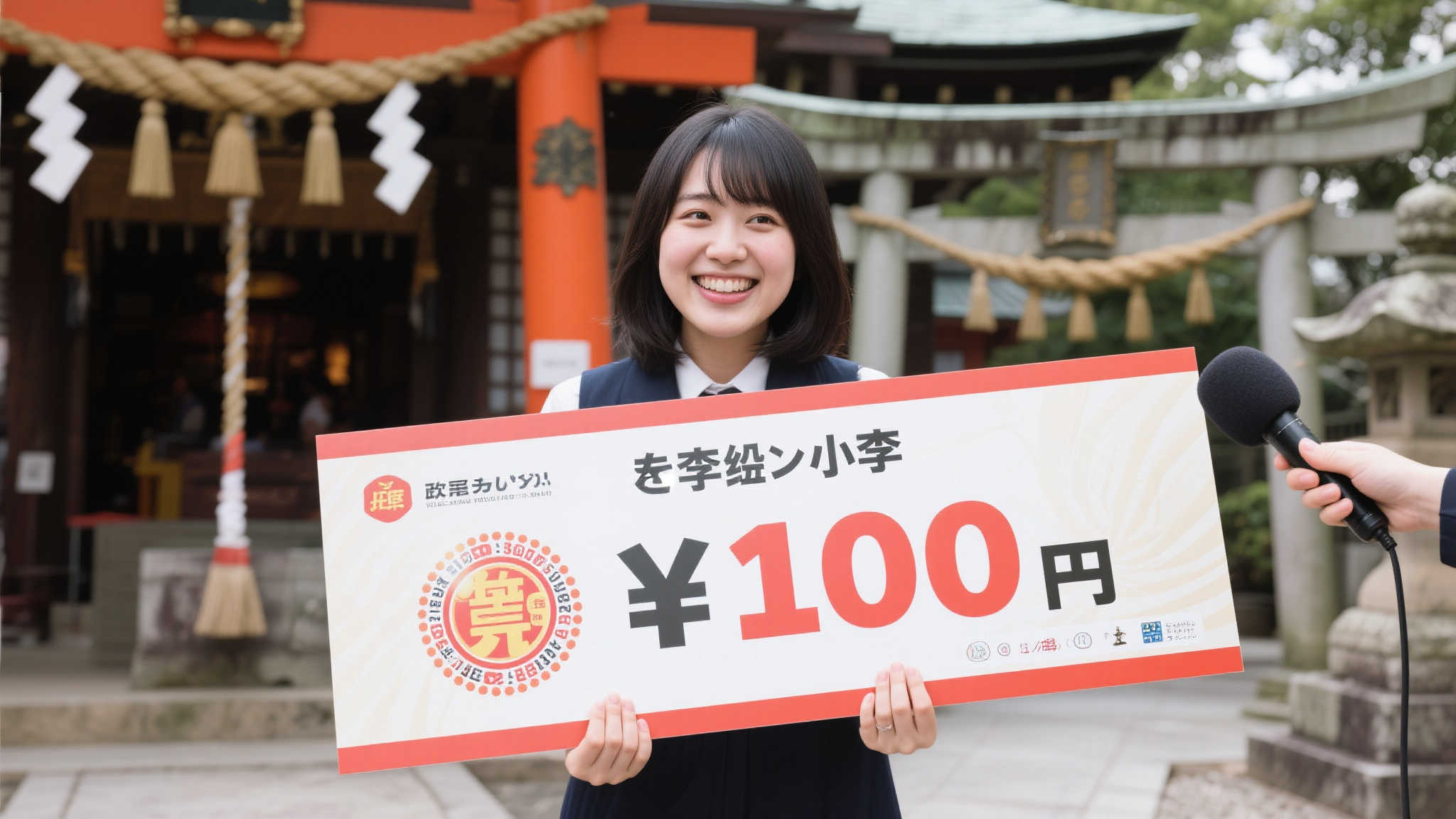 女劳工中240万大奖辞职返乡：神社祈愿显神效