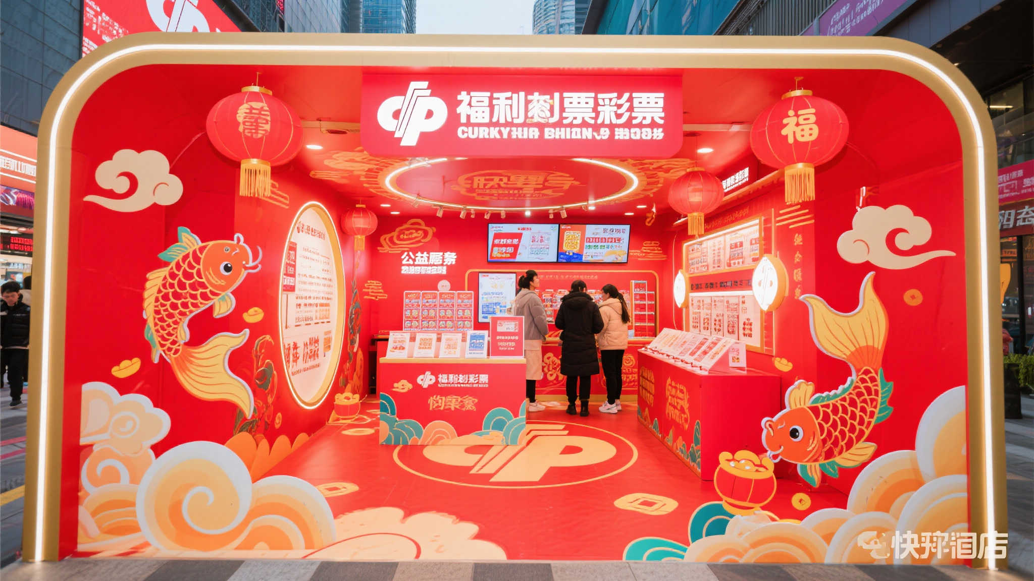 例如，在设计上，该快闪店使用色彩鲜艳且富