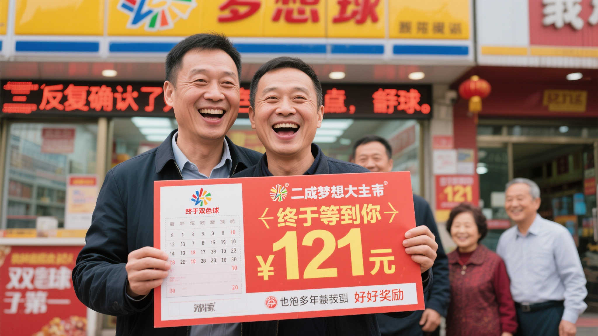 二：梦想成真 中得双色球121万的激动时