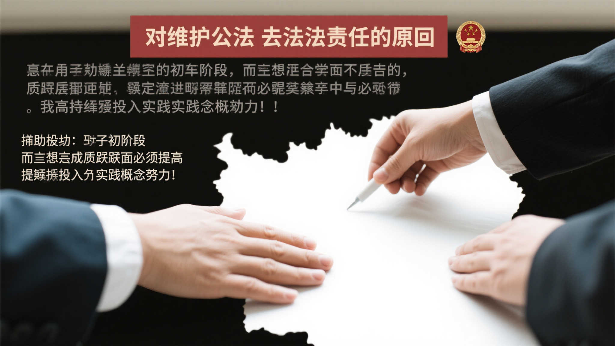 对维护公平公正责任而言, 填补空白赋予援