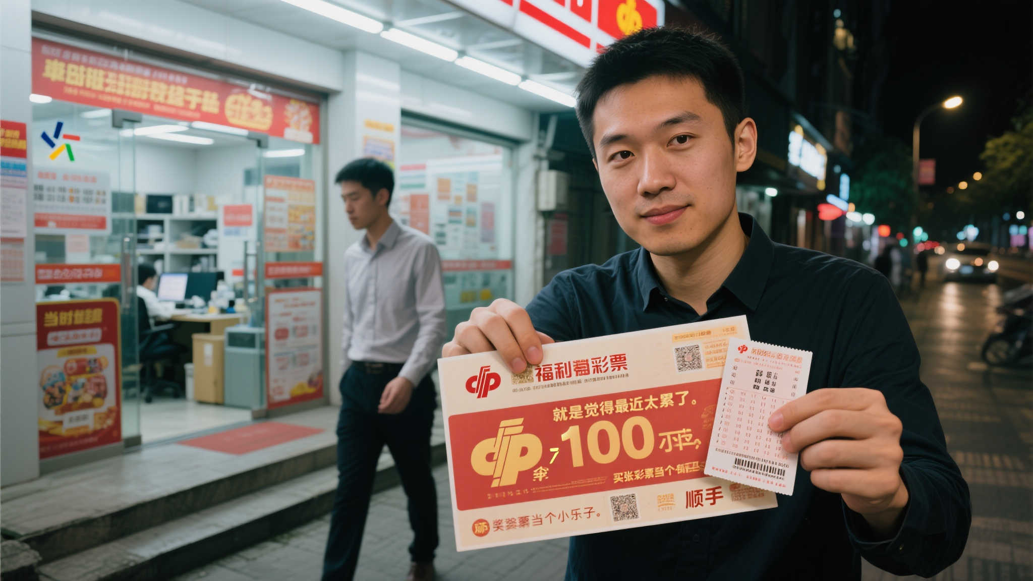 加班族下班路边随手买彩票，竟意外喜获80万大奖！