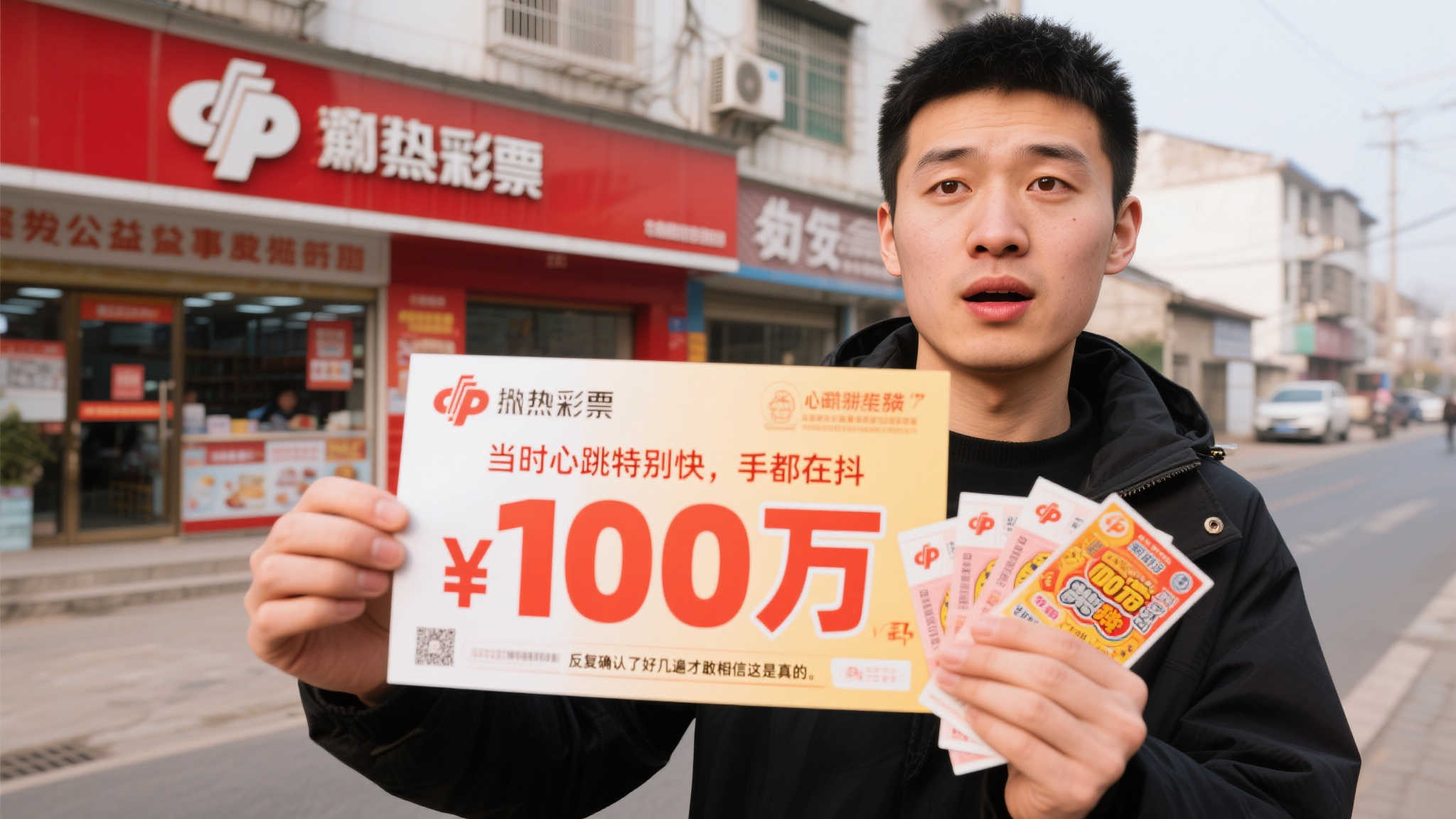 30岁青年喜中福彩百万大奖 奖金到手心跳加速