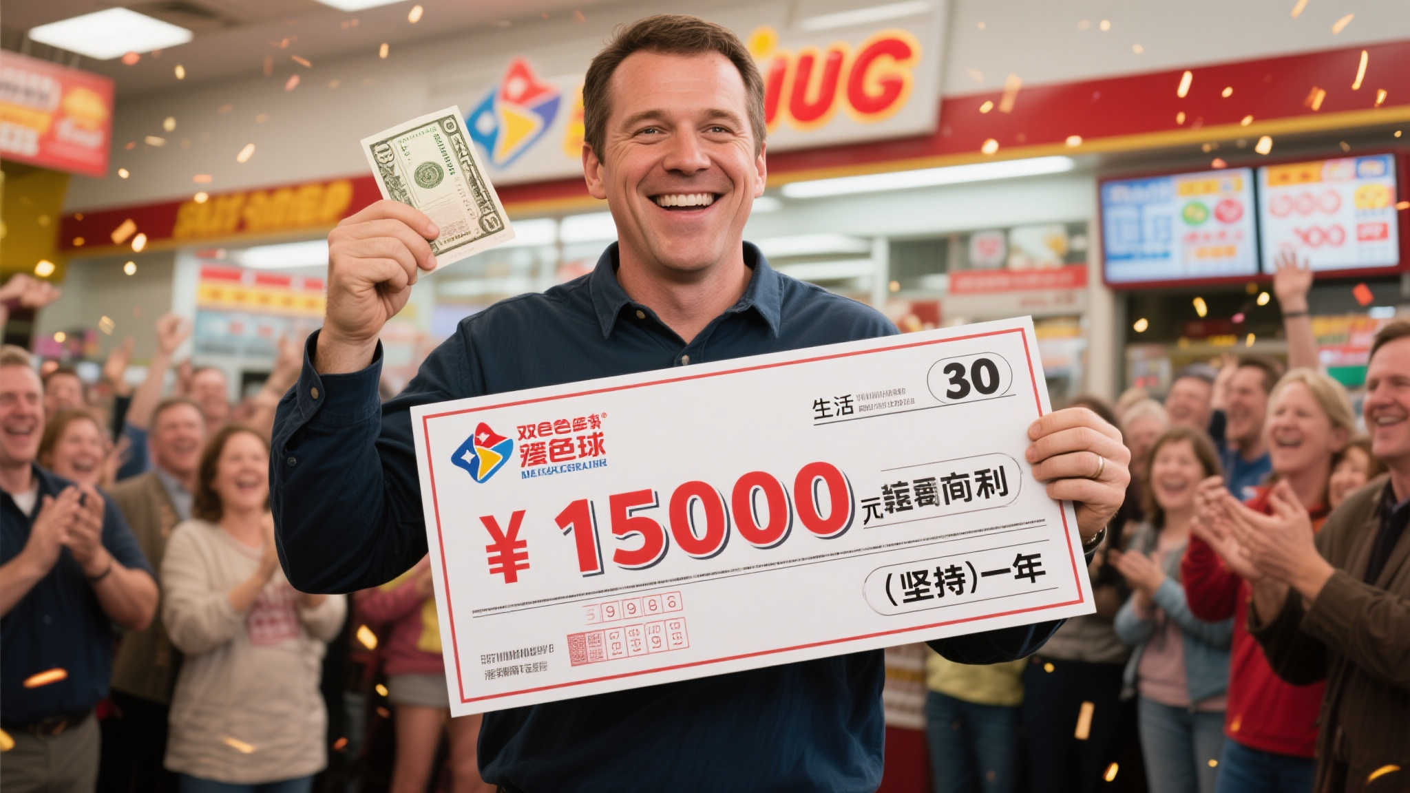 男子坚持守号一年 30元喜中双色球1500万大奖