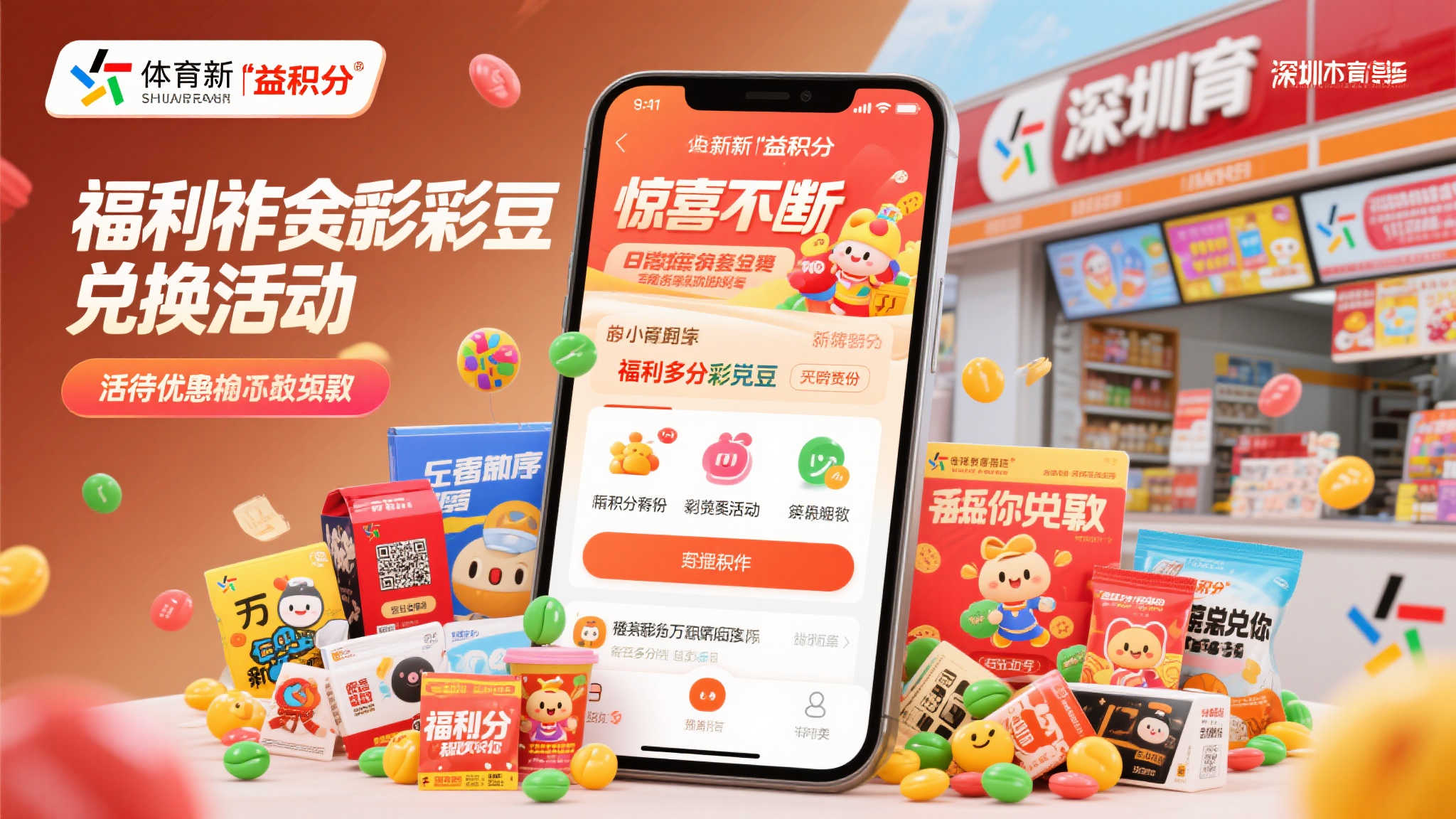 惊喜不断!‘深圳体彩益积分’小程序彩豆兑换礼品活动火热开启! 惊喜不断!‘深圳体彩益积分’小程序彩豆兑换礼品活动火热开启!