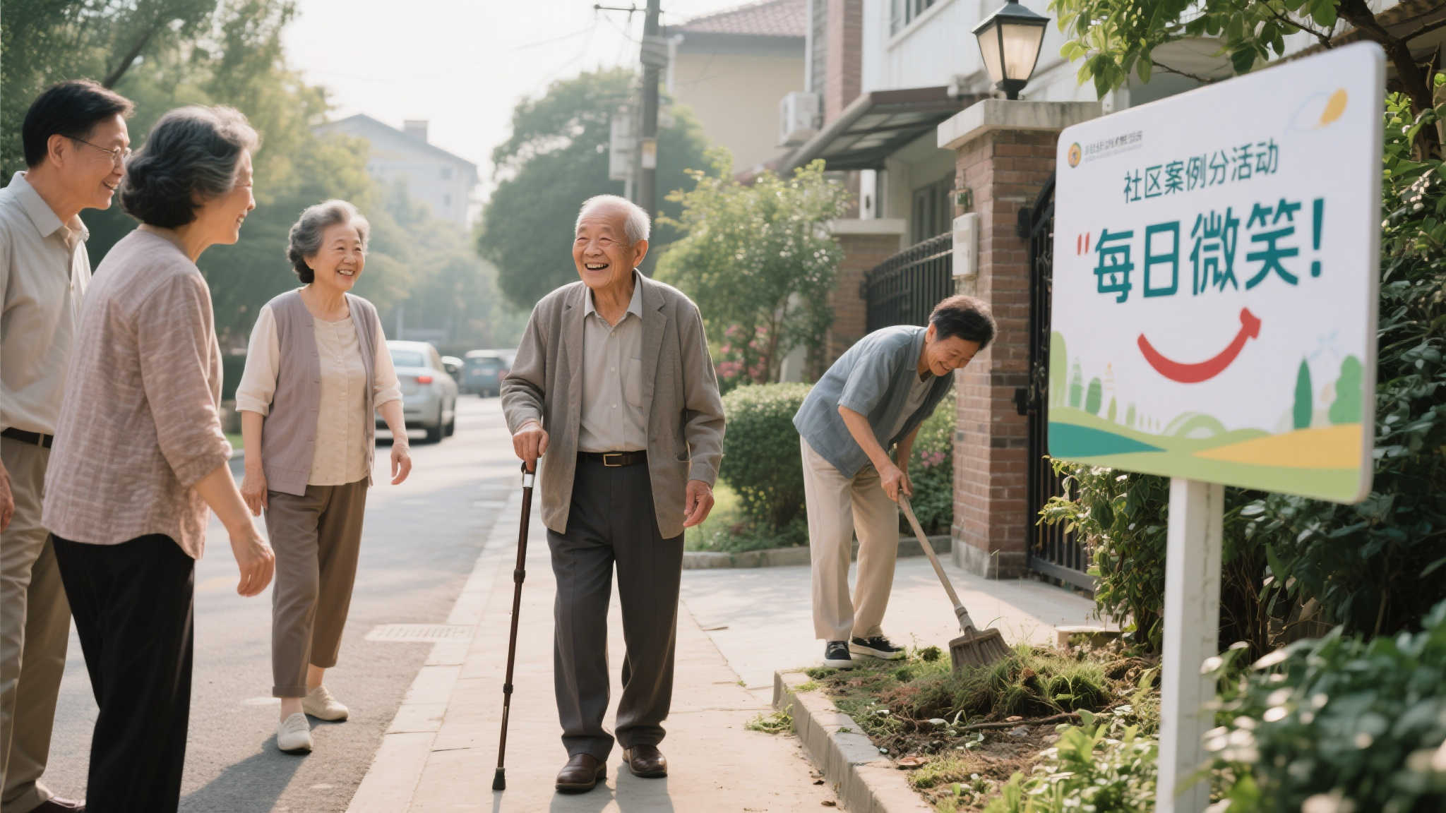 案例分析：某社区曾发起一项名为“每日微笑